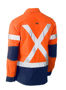 Picture of Bisley Flex & Move Two Tone Hi Vis Stretch Utility Shirt - Long Sleeve BS6177XT