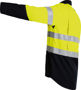 Picture of Bisley Tencate Tecasafe Plus Taped 2 Tone Hi Vis Fr Vented Long Sleeve Shirt BS8082T