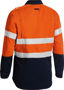 Picture of Bisley Tencate Tecasafe Plus Taped 2 Tone Hi Vis Fr Vented Long Sleeve Shirt BS8082T