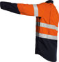 Picture of Bisley Tencate Tecasafe Plus Taped 2 Tone Hi Vis Fr Vented Long Sleeve Shirt BS8082T