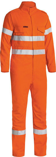 Picture of Bisley Tencate Tecasafe Plus Taped Hi Vis Fr Engineered Vented Coverall BC8085T