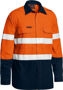 Picture of Bisley Tencate Tecasafe Plus Taped Two Tone Hi Vis Fr Lightweight Vented Shirt - Long Sleeve BS8237T