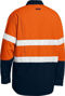 Picture of Bisley Tencate Tecasafe Plus Taped Two Tone Hi Vis Fr Lightweight Vented Shirt - Long Sleeve BS8237T