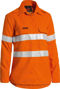 Picture of Bisley Tencate Tecasafe Women'S Taped Hi Vis Fr Lightweight Vented Long Sleeve Shirt BL8097T