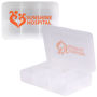 Picture of Clear Rectangular 6 Compartment Pill Box LL2004