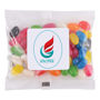 Picture of Assorted Colour Mini Jelly Beans in 50 Gram Cello Bag LL31470