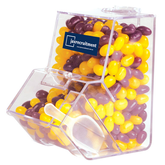 Picture of Corporate Colour Mini Jelly Beans in Dispenser LL4872