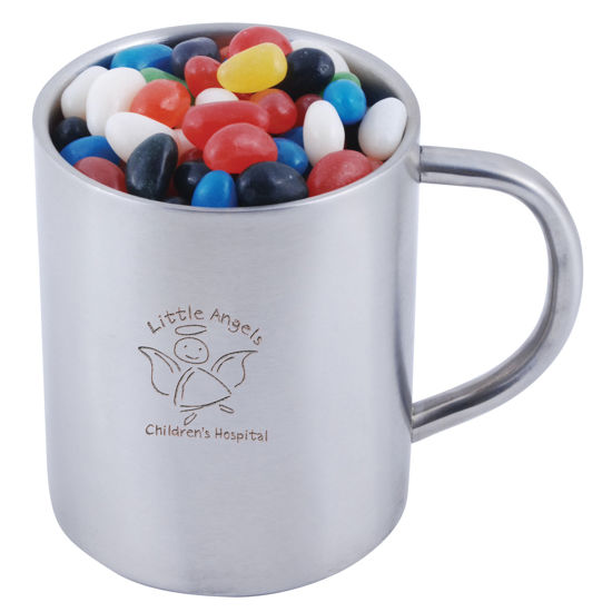 Picture of Assorted Colour Mini Jelly Beans in Java Mug LL8623