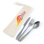 Picture of Banquet Cutlery Set in Calico Pouch LL8798