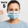 Picture of 5 Pack - Disposable Face Masks LL8889