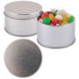 Picture of Assorted Colour Mini Jelly Beans in Silver Round Tin LL3402