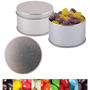 Picture of Corporate Colour Mini Jelly Beans in Silver Round Tin LL3403