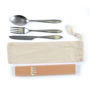 Picture of Banquet Cutlery Set & Straws In Calico Pouch LL8799